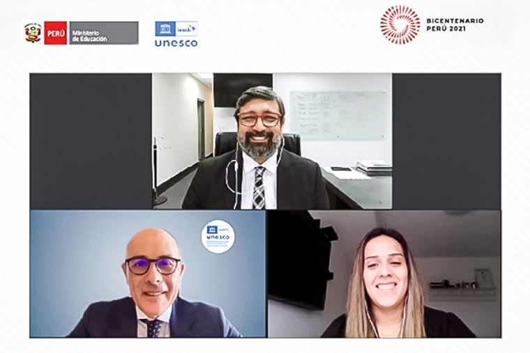 Captura de pantalla de videoconferencia